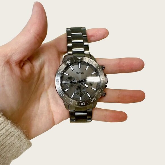 Fossil BQ2491 Bannon Multifunction Smoke Stainless Steel Watch - Picture 2 of 4